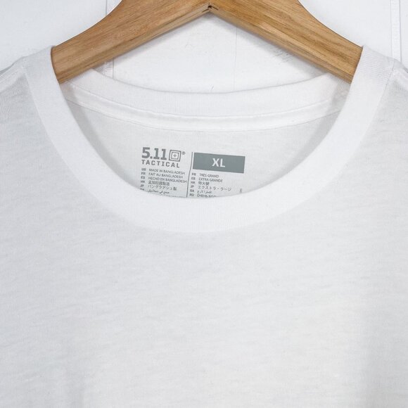 5.11 Cams Short Sleeve Base Layer Shirt Carry Conceal Padded 41222 Size XL White - Picture 2 of 16